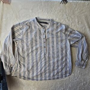 the J. Peterman blouse tunic XXL womens plus western vintage prairie